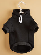 QWINEE Basic Dog Hoodie Sweatshirt Puppy Sweater Warm Cat Costumes Pet Clothes - Image 5
