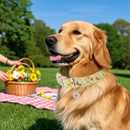 Sunflower Dog Collar, Adjustable Cute Dog Collars - Image 3