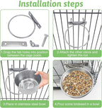 Tfwadmx 6 Pcs Stainless Steel Bird Bowls - Image 6