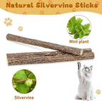 Silvervine Sticks for Cats, Natural Catnip Matatabi Chew Sticks Teeth Molar - Image 6
