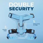 Voyager Escape-Proof Step-in Lock Cat Harness & 5ft Neoprene-Handle Leash Set - Image 2