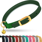 OOPSDOGGY Rolled Leather Cat Collar by OOPSDOGGY