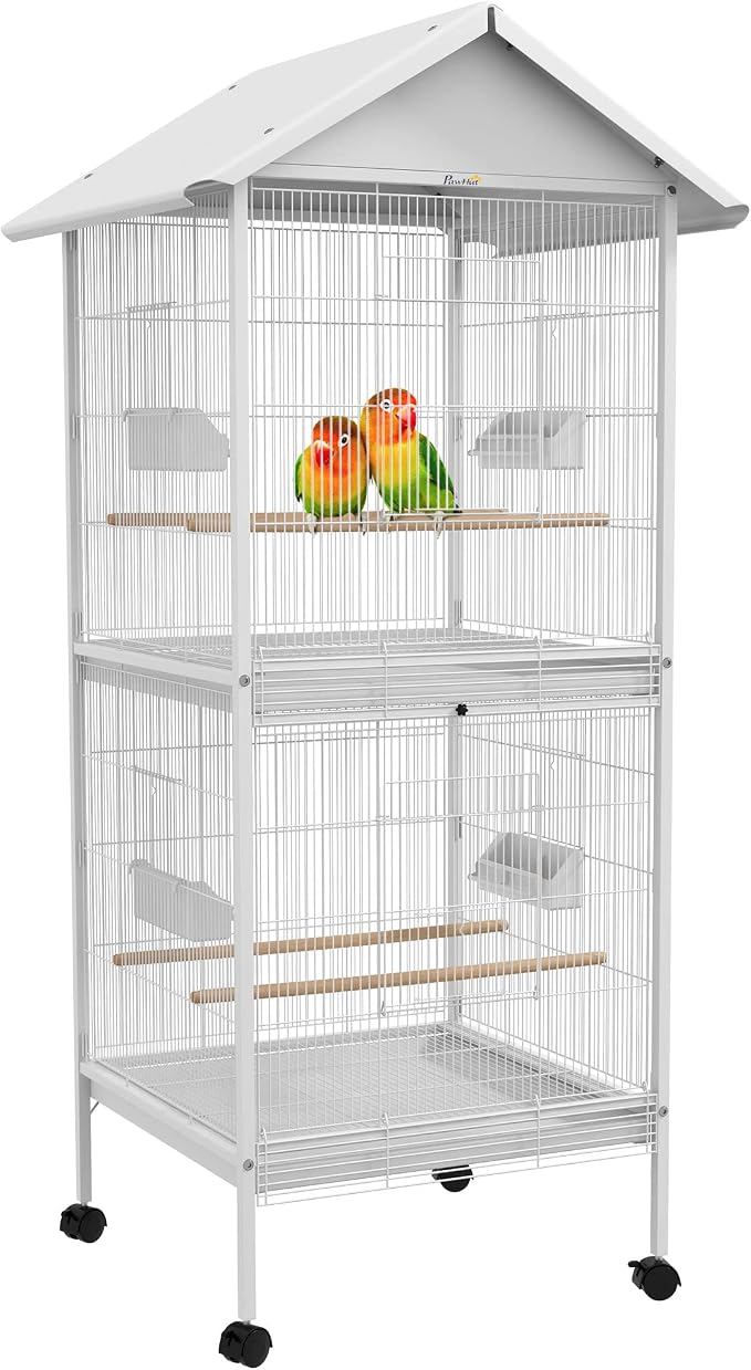 PawHut Wrought Metal Bird Cage Feeder by PawHut
