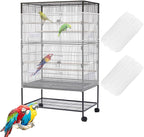 Bird Cage Seed Catcher, Large Birdcage Net Cover, Bird Cage Accessories by SYOOY