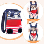 Dog Carrier Backpack, Pet Front Carrier Backpack Legs Out Dog Chest Carrier - Image 5