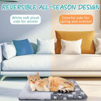VitalCozy 2 Pack Self Warming Cat Mat Self Heating Pad Bed Reversible Machine - Image 4