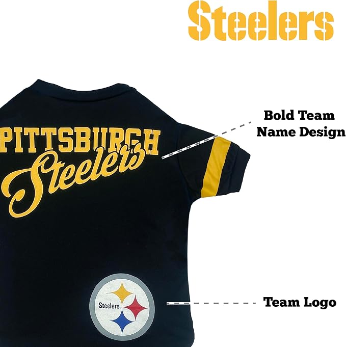 Pets First NFL Pittsburgh Steelers T-Shirt - Image 5