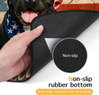 Patriotic 4th of July Flag Dog Pet Food Mat Independence Day Spill-Proof Pet - Image 7