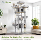 Globlazer Cat Trees and Towers for Multiple Adult Cats, 82-inch XXL Tall Cat - Image 8