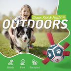 QDAN Small Dog Toys, Outdoor Indoor Toys to Keep Them Busy, Soccer Ball - Image 3