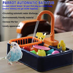 kathson Parrot Bathtub, Automatic Bird Shower Box, Bird Bathing Tub Pool Toy - Image 2