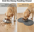 Non-Slip Pet Food Mat, Waterproof Dog Cat Bowl Placemat - Image 2