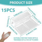 15 Pcs Rimless Aquarium Lid Clips - Image 4