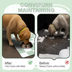 Pet Feeding Mat, Checkered Cat Bowl Mats, Quick Dry Dog Water Dispenser Mats - Image 4