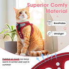 Cat Harness and Leash Set for Walking Escape Proof, Soft Adjustable Kitten - Image 4