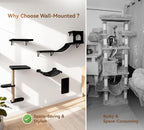 Wall Mounted Cat Furniture Combo of 5, 5 in 1 Cat Shelves - Image 4