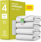 IMPROVIA® Washable Underpads, Heavy Absorbency Reusable Incontinence Pads by IMPROVIA