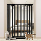 51'' Extra Tall Cat Gate for Doorways Hallways 30-40.9'' Wide, Pressure Mounted by Amibud