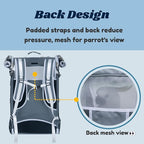 Birds Day Cockatoo Carrier Backpack-Parrot Travel Cage - Image 6