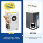 Cat House for Indoor Cats, 2-Storey Cat Bed Cave, Felt Cat Hideaway Condo - Image 6