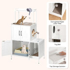 HOOBRO Litter Box Enclosure, Litter Box Furniture - Image 6