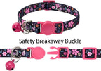 Cat Collar Breakaway with Bells, 3 Pack Girl Boy Pet Cat Collar with Bohemia - Image 3