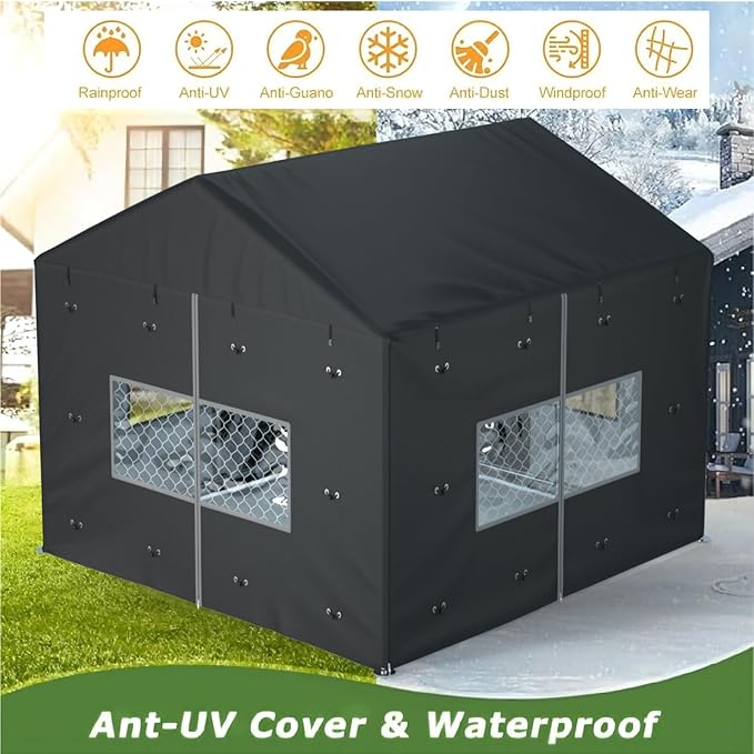 Outdoor Dog Kennel Cover Full Coverage - Image 5
