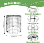 5 Packs Garden Plant Protectors from Animals, Metal Plant Cage Chicken Wire - Image 3