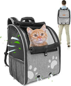 Cat Carrier Backpacks for Kitty Small Dog up to 15 lbs, Lightweight and by HOME