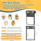Dog Door, Solar & USB Rechargeable Pet Door, Timer & Light Sensor Modes Doggy - Image 2