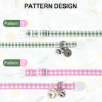 Lionet Paws 2pcs Pack Cotton Cat Collar, Breakaway Buckle - Image 2