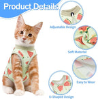 Coppthinktu Cat Recovery Suit Female, Breathable Cat Onesie After Surgery Female - Image 2