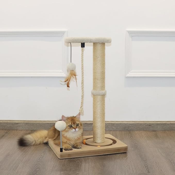 PAWSFANS Cat Scratching Post, Sisal Scratch Posts - Image 6