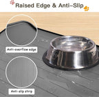 Largest Dog Food Mat, Thinken Waterproof Non-Slip XXXL Pet Feeding Mat - Image 5