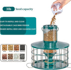 Upgraded Caged Bird Feeders Squirrel-Proof, Flexible Adjustment of Grille Size - Image 2