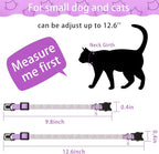 Weewooday 4 Pieces Rhinestones Cat Collars Breakaway Cat Collar - Image 2