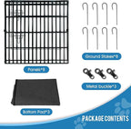 Dog Pen Pet Playpen Dog Fence Indoor Foldable Metal Wire Exercise Puppy Play - Image 5