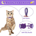 Breakaway Cat Collars with Bell & Cute Pendants, 3 Pack Safety Buckle Kitten - Image 3