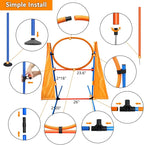 Premium Dog Agility Training Set Outdoor Indoor Game, Tire Jump + Hurdle Jump - Image 6
