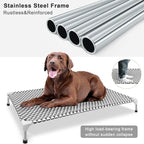 Elevated Outdoor Dog Bed, X-Large Size, Cotton Material, Non-Slip Feet - Image 3