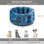 ClevaHome Deep Nest Cat Bed for Small Pets up to 15lbs - Image 4