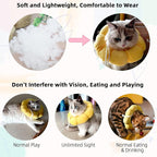 KUDES Cat Small Dog Recovery Collar, Cute Sunflower Neck Cone After Surgery - Image 3