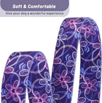 QQPETS Adjustable Soft Dog Collar: Print Flower Pink Multicolor Cute Patterns - Image 4