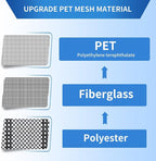 Magnetic Screen Door Mesh Left Right Side Opening Upgraded PET Material Mesh - Image 3