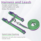 PUPTECK Adjustable Cat Harness and Leash Set Escape Proof Kitten Strap Collar - Image 3