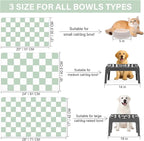 Checkered Dog Cat Feeding Mat, Absorbent Pet Feeding Mat - Image 4