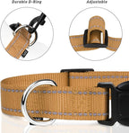 TagME Reflective Nylon Dog Collars, Adjustable Classic Collar - Image 3