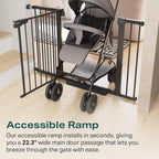 Cumbor 29.7-40.6" Baby Gate for Stairs, Baby Essential Safety Gate, Mom's - Image 8