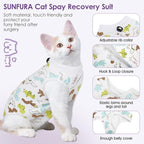 SUNFURA Cat Recovery Suit, Kitten Surgical Full Bodysuit - Image 4