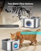 Cat Water Fountain Stainless Steel, 3.2L/108oz Cat Fountain - Image 6